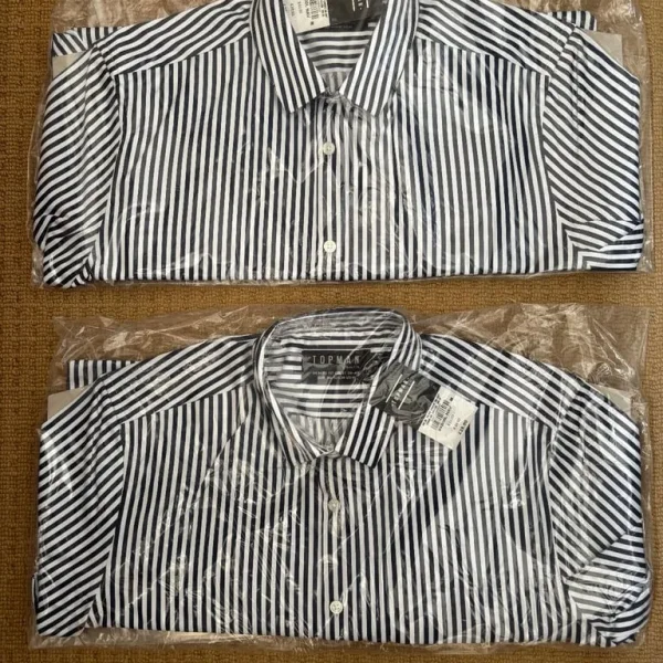 Topman Bengal Stripe Short Sleeve Shirt *NEW*