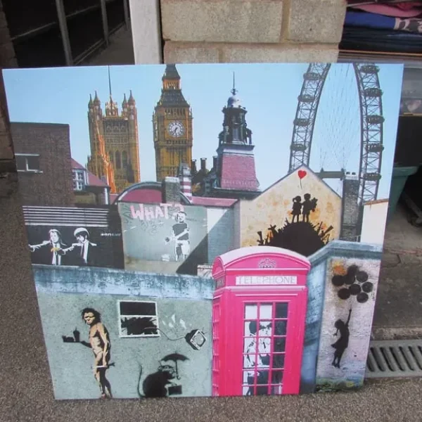 Banksy Inspired Large Canvas