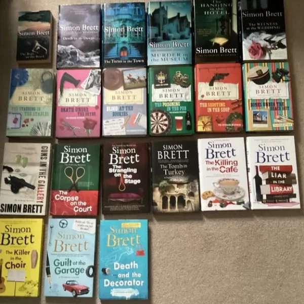 Simon Brett - Feathering Mysteries - Collection of 1st Editions