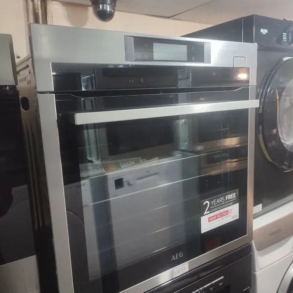 AEG Self Cleaning Stainless Steel Single Oven BSE772380M
