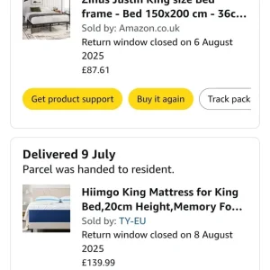 Double bed and mattress - Image 3