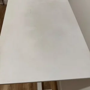 White Small Rising Desk Manual Pulley - Image 2