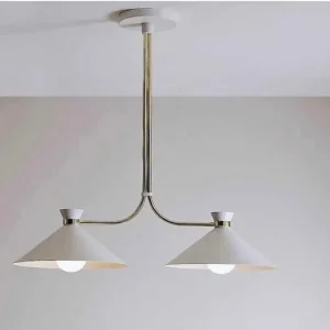 Ceiling lights gold and cream
