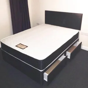 Divan bed with extra comfort and storage – available in Single, Small Double, Double, King size
