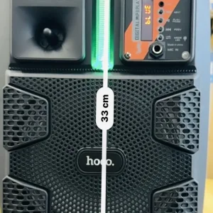 Hoco BS37 Wireless Portable Speaker with Microphone and LED Lights - Image 3