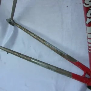 Rossin Record Red Vintage Bike Frame & Forks Mid 1980s – 59.5cm C-T-C – Campagnolo - Image 4