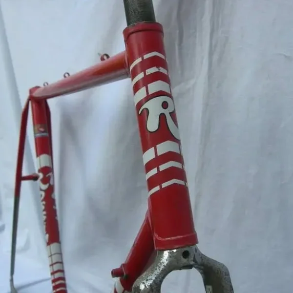 Rossin Record Red Vintage Bike Frame & Forks Mid 1980s – 59.5cm C-T-C – Campagnolo