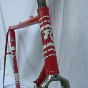 Rossin Record Red Vintage Bike Frame & Forks Mid 1980s – 59.5cm C-T-C – Campagnolo