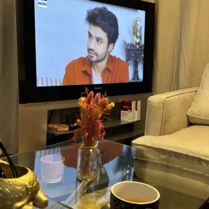 Panasonic 40 inch TV with trolley - Image 2