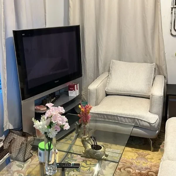 Panasonic 40 inch TV with trolley