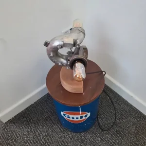 Industrial Double Turbo Lamp with Edison Bulbs - Image 2