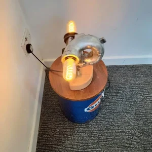 Industrial Double Turbo Lamp with Edison Bulbs - Image 7