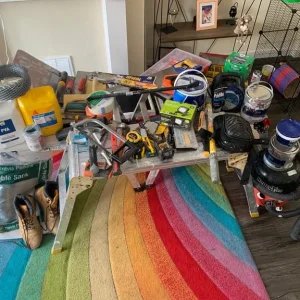 Various tools and equipment to go