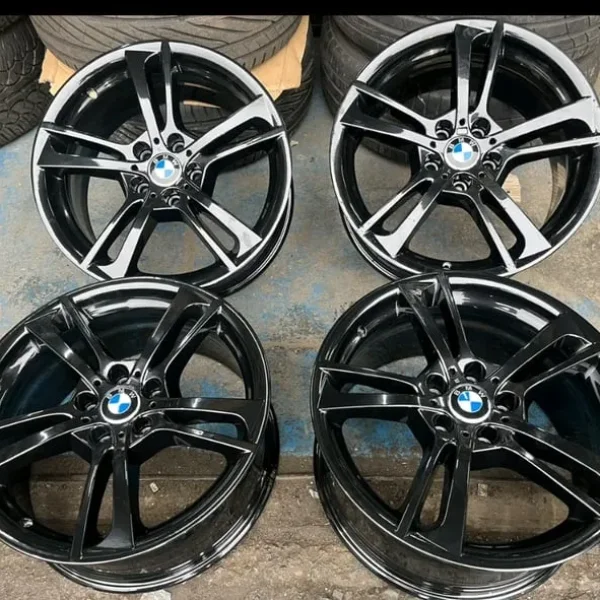 Original BMW X3 F25 X4 F26 19” Staggered Gloss Black Wheels