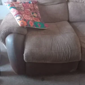 Cosy Brown Corduroy Sofa Suite - Image 2