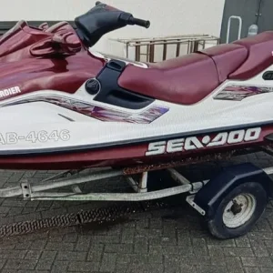 90-hour sea so bombardier jet ski with trailer