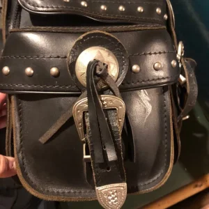 Leather motorbike pannier - Image 4