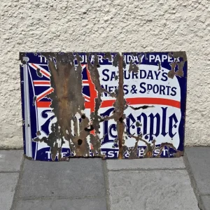 Enamel Sign for The People Newspaper