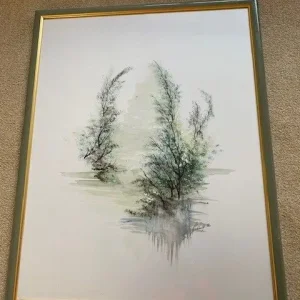 Pictures of trees reflected in water