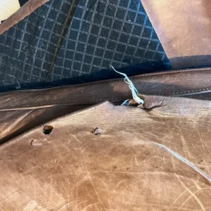 Leather 2-seater sofa - Image 6