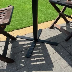 Garden bistro set with camping chairs and sun lounger - Image 5