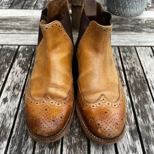Women’s Grenson brogue leather Chelsea boots - Image 2