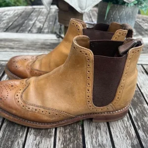 Women’s Grenson brogue leather Chelsea boots - Image 4