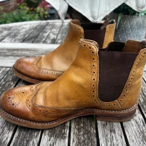 Women’s Grenson brogue leather Chelsea boots - Image 5