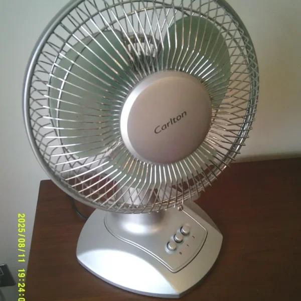 Carlton 12" table fan with oscillating function
