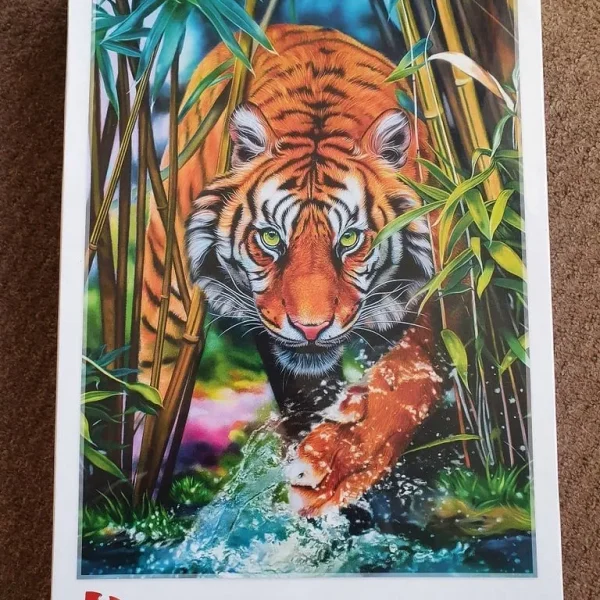 1,000 piece grass tiger jigsaw still in the original packaging