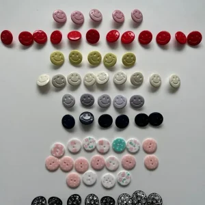 ASSORTED BUTTON COLLECTION - MAINLY SMILEY FACE - Image 2