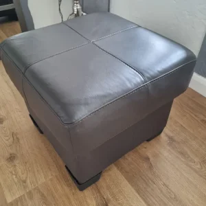 Leather Poufee Footstool - Image 7