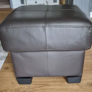Leather Poufee Footstool