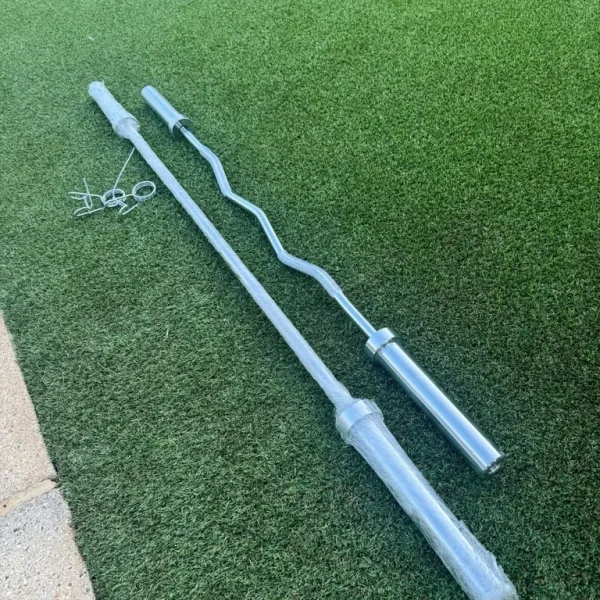Olympic Barbell 6ft 15kg and EZ Curl Bar 5ft – Both in Original Packaging
