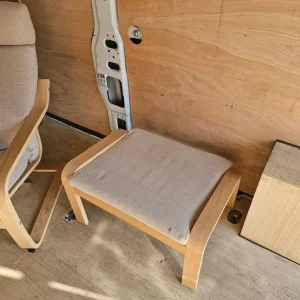 Ikea chair and foot stool - Image 2