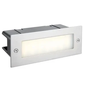 2 x Saxby Seina Plain IP44 3.5W Cool White Brick Light