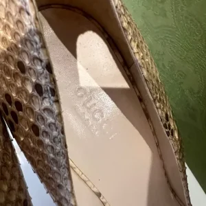 Gucci Snakeskin Heels - Image 3