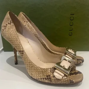 Gucci Snakeskin Heels - Image 8