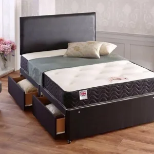 Divan bed with deep mattress and drawer package – Single, Small Double, Double, King Size