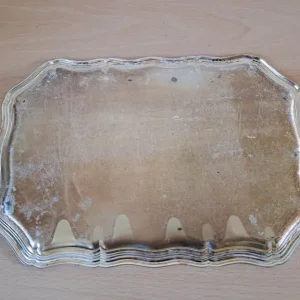 Vintage Silver Plated Drinks Glasses Serving Tray - Image 2