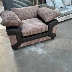 Dino 3+2x Settee Sofa Pair with Footstool - Image 6