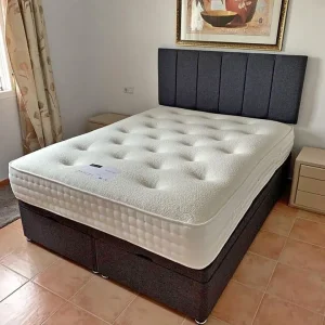 Small double divan bed with mattress