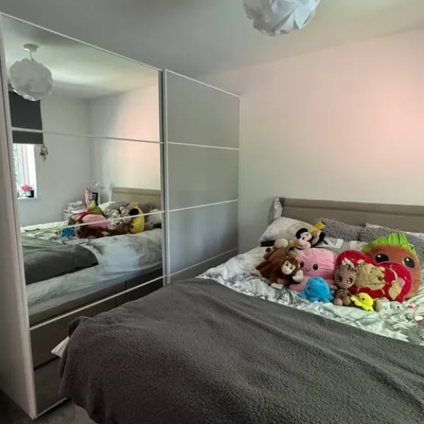 Mirror slide door wardrobe