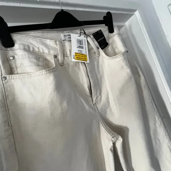 M&S cream jeans