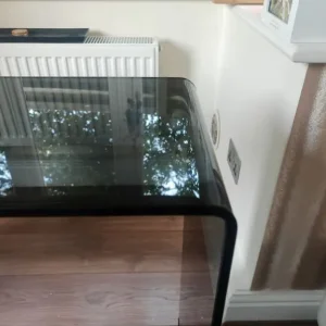 Black Glass Console Table - Image 2