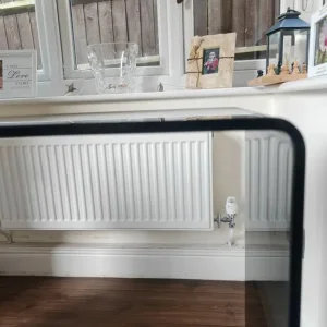 Black Glass Console Table - Image 3