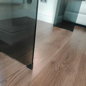 Black Glass Console Table - Image 4