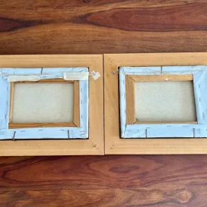 Set of Two Vintage Harbour Scene Oil Paintings – Signed “Florence” - Image 8