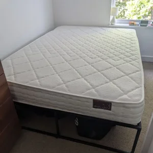 Double bed mattress and frame