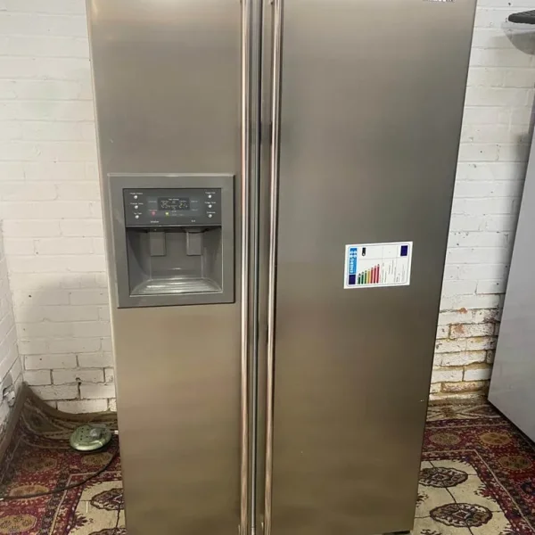 Samsung Grey American Double Door Fridge Freezer with Water and Icemaker